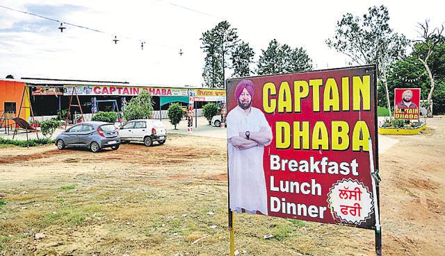 ‘Captain Dhaba’ on the Chandigarh-Ludhiana highway. (Anil Dayal /HT) ‘Captain Dhaba’ on the Chandigarh-Ludhiana highway. (Anil Dayal /HT)