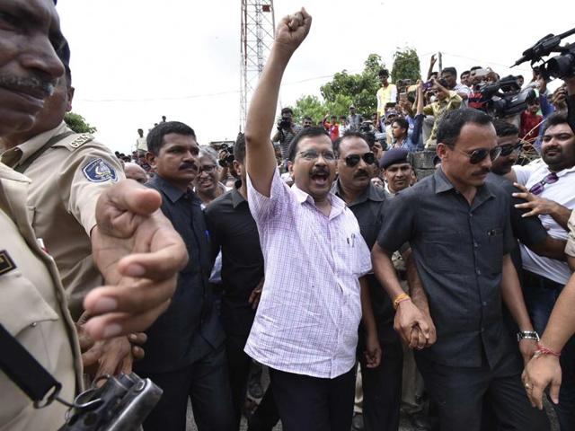 The Aam Aadmi Party has accused the Prime Minister of calling Punjab police to arrest a party legislator in a Quran desecration case. (Arun Sharma/ HT Photo) The Aam Aadmi Party has accused the Prime Minister of calling Punjab police to arrest a party legislator in a Quran desecration case. (Arun Sharma/ HT Photo)