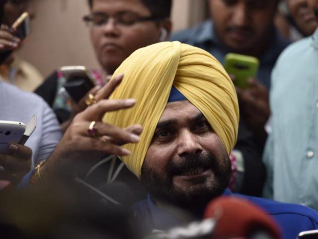 Former BJP MP Navjot Singh Sidhu had resigned as Rajya Sabha last week, three months after the BJP nominated him as an MP.(Raj K Raj/HT Photo) Former BJP MP Navjot Singh Sidhu had resigned as Rajya Sabha last week, three months after the BJP nominated him as an MP.(Raj K Raj/HT Photo)