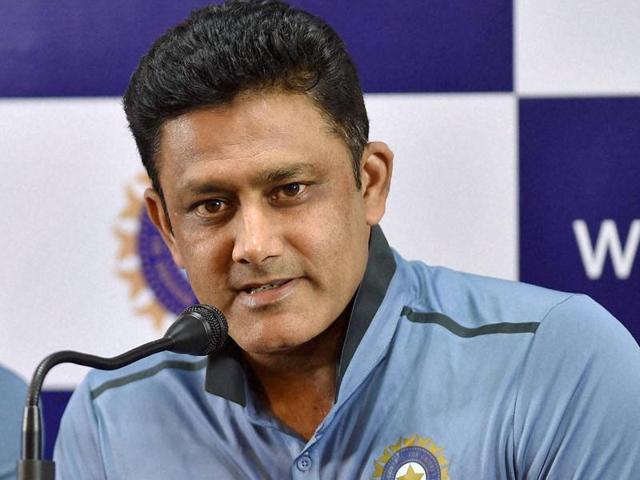 India head coach Anil Kumble watches a practice session. (AFP) India head coach Anil Kumble watches a practice session. (AFP)