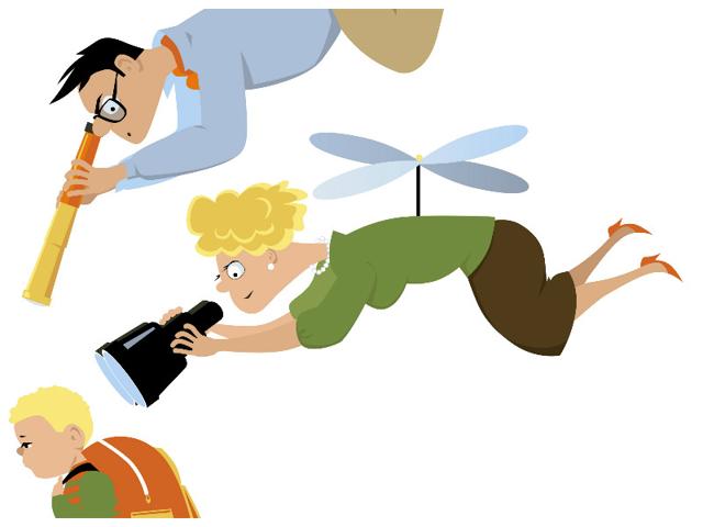 Helicopter parents are people who constantly hover around their children, both physically and psychologically, with the intention to protect them from all kinds of stressful situations.(Istock)