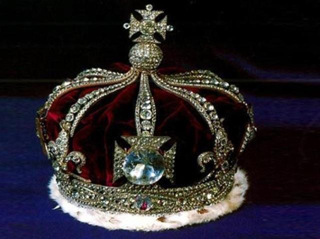 The Kohinoor diamond as part of the British Monarch’s crown. (HT file) The Kohinoor diamond as part of the British Monarch’s crown. (HT file)