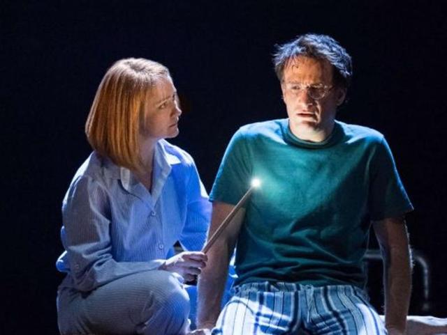 Ginny comforts Harry, who appears to have woken up from a nightmare. (Twitter) 