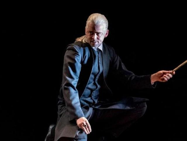 Draco Malfoy is looking a lot like Lucius these days. (Twitter) 