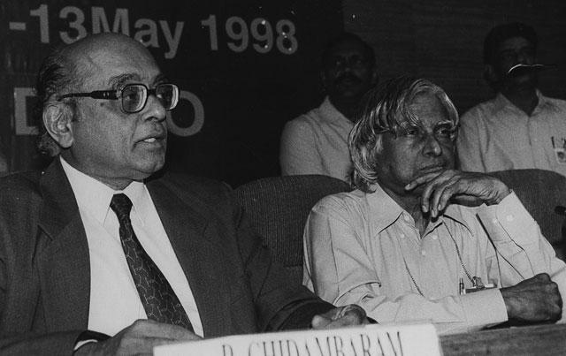 He has received several prestigious awards, including the Bharat Ratna. In this file photo taken on 17/05/98, Dr APJ Abdul Kalam and secretary Department of Atomic Energy Dr R.Chidambaram are attending a joint press Conference in New Delhi. (HT Photo)