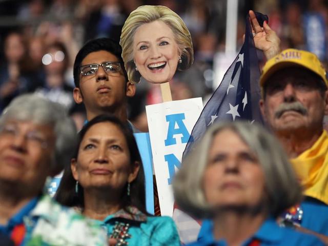 Democratic presidential candidate Hillary Clinton speaks at a rally in Florida. Her husband Bill Clinton was among those who offered a passionate testimonial on the Democratic convention’s second night. (AP File Photo) Democratic presidential candidate Hillary Clinton speaks at a rally in Florida. Her husband Bill Clinton was among those who offered a passionate testimonial on the Democratic convention’s second night. (AP File Photo)