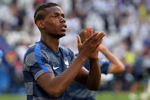 France's midfielder Paul Pogba applauds prior to the Euro 2016 semi-final football match between Germany and France at the Stade Velodrome in Marseille. (AFP Photo) France's midfielder Paul Pogba applauds prior to the Euro 2016 semi-final football match between Germany and France at the Stade Velodrome in Marseille. (AFP Photo)