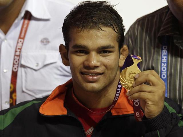 A file photo of Indian wrestler Narsingh Yadav.(AFP Photo)