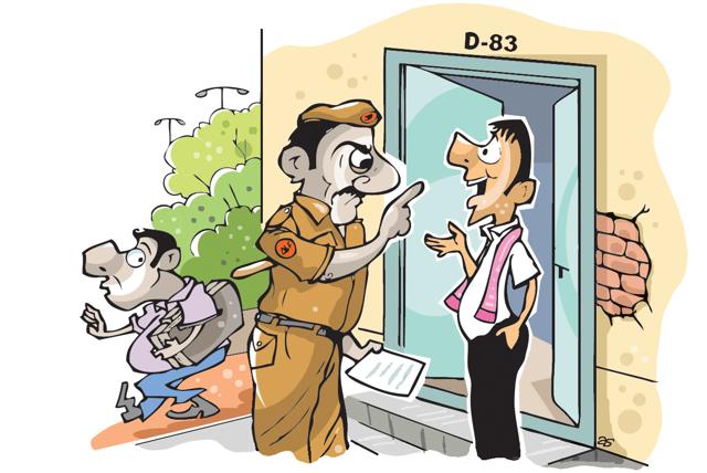The drive is aimed at preventing the government quarters from becoming safe havens for carrying illegal activities.(Illustration: Abhimanyu Sinha)