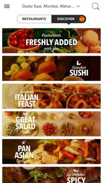Scootsy offers a range of meal options from restaurants around you