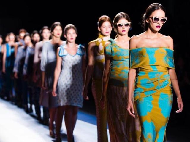 Models during the Colombiamoda fashion show in Medellin, Antioquia department, Colombia.  (Instagram) 
