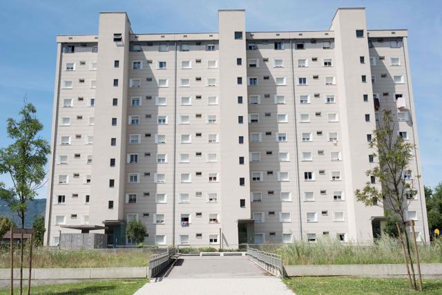 This picture shows the apartment block where Abdel Malik Petitjean lived, in the Franklin-Roosevelt neighbourhood in Aix-les-Bains. (AFP)