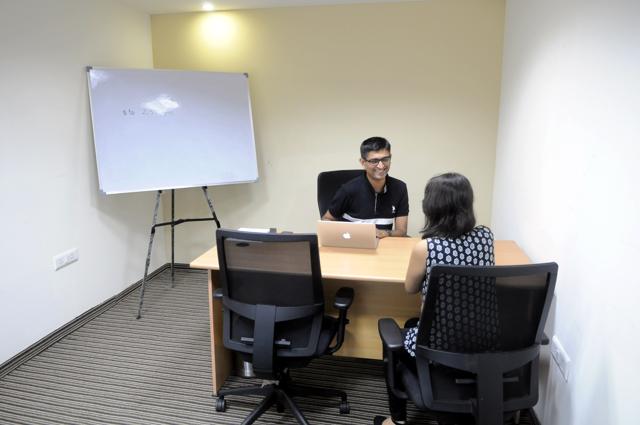 InstaOffice also offers fully services business centres that can be used for private business meetings. (Abhinav Saha/Hindustan Times) InstaOffice also offers fully services business centres that can be used for private business meetings. (Abhinav Saha/Hindustan Times)