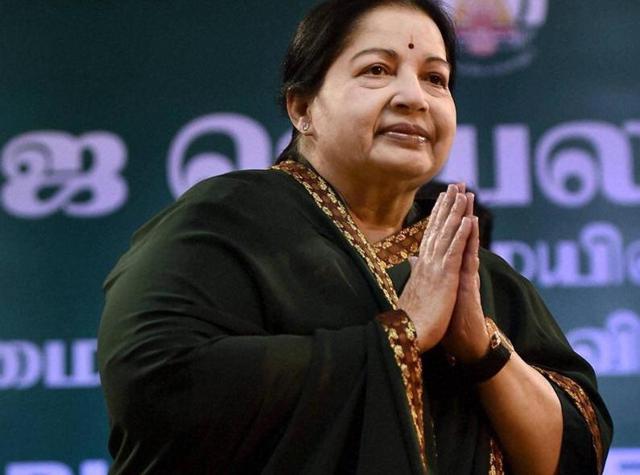 AIADMK supremo J Jayalalithaa after taking oath as the Tamil Nadu CM at Madras University.(PTI File) AIADMK supremo J Jayalalithaa after taking oath as the Tamil Nadu CM at Madras University.(PTI File)