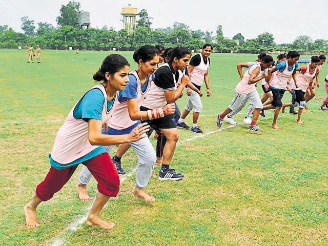 Dope test was not performed on the girls. (Pardeep Pandit/HT Photo) Dope test was not performed on the girls. (Pardeep Pandit/HT Photo)