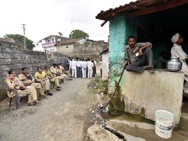 Tight security seen after the Una Dalit row, at Mota Samdhiyala village in Una, Gujarat, India on Friday, July 22, 2016. (Photo by Arun Sharma / Hindustan Times) (Arun Sharma/HT Photo) Tight security seen after the Una Dalit row, at Mota Samdhiyala village in Una, Gujarat, India on Friday, July 22, 2016. (Photo by Arun Sharma / Hindustan Times) (Arun Sharma/HT Photo)