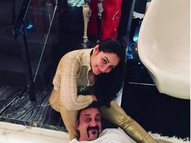 Sanjay’s wife Maanyata organised a grand birthday bash for him on Thursday night and shared some pictures. (Instagram)