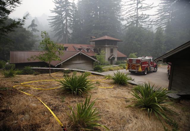 A haze forms from a wildfire in the Rancho San Carlos area of Carmel Valley in California on Wednesday (AP) A haze forms from a wildfire in the Rancho San Carlos area of Carmel Valley in California on Wednesday (AP)