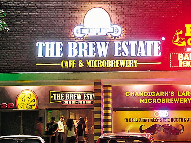 The Brew Estate in Sector 26, Chandigarh. (HT Photo)