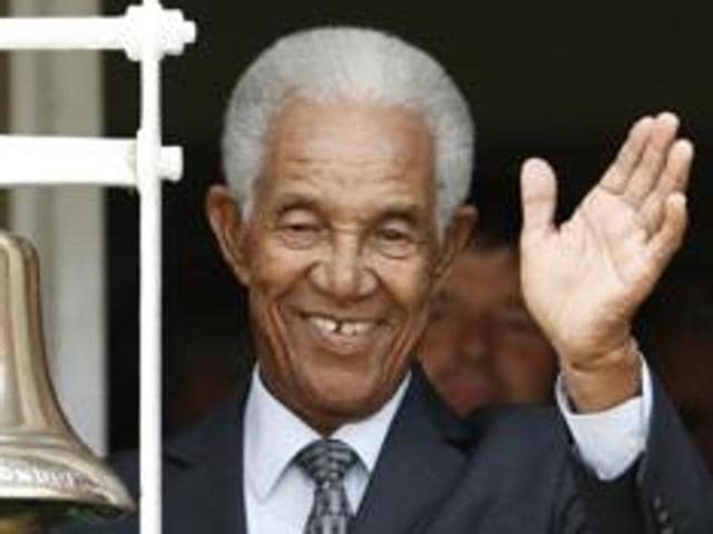 78-year-old Sellie Mitchell, who has watch every match at the Sabin Park since 1955 barring one day when he had fractured his arm. He says it was Sobers’s ability to do anything with the ball and then bat, which made him a special player.(HT Photo) 78-year-old Sellie Mitchell, who has watch every match at the Sabin Park since 1955 barring one day when he had fractured his arm. He says it was Sobers’s ability to do anything with the ball and then bat, which made him a special player.(HT Photo)
