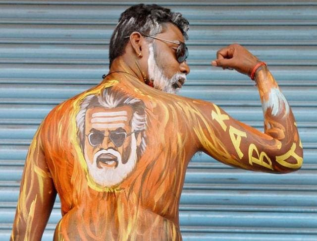 Fans of Rajinikanth crowd outside a cinema hall to celebrate the screening of Kabali in Chennai.(AP) Fans of Rajinikanth crowd outside a cinema hall to celebrate the screening of Kabali in Chennai.(AP)
