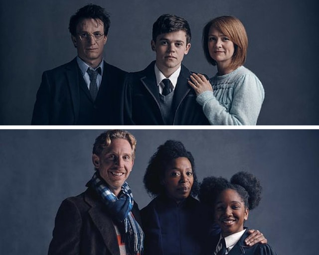 Portraits of the Potter (above) and the Weasley family. (Pottermore)