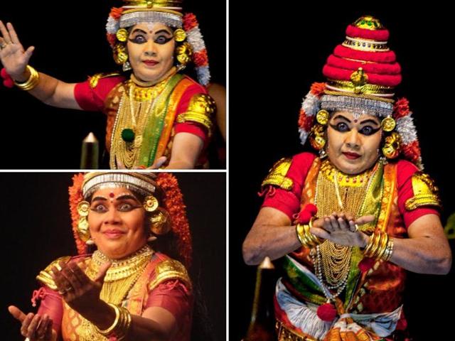 Kalamandalam Girija’s entry into the field in the early 1970s also marked a revival of an off-shoot of the two-millennium-old Koodiyattam.(Harikrishnan Menon)