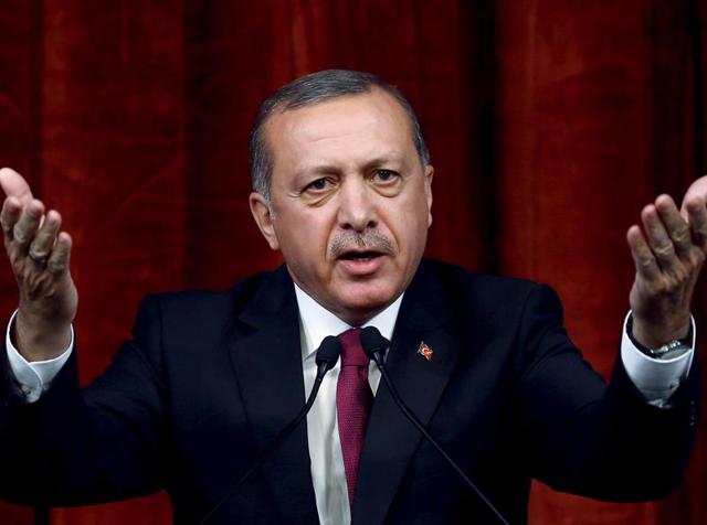 Turkey President Recep Tayyip Erdogan hugs a woman during an event in Ankara late Friday to honour those killed and wounded during the failed July 15 military coup. (AP) Turkey President Recep Tayyip Erdogan hugs a woman during an event in Ankara late Friday to honour those killed and wounded during the failed July 15 military coup. (AP)
