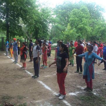 Initially the exercises and physical activities are being held every day. But later they will be held every week. (Handout)