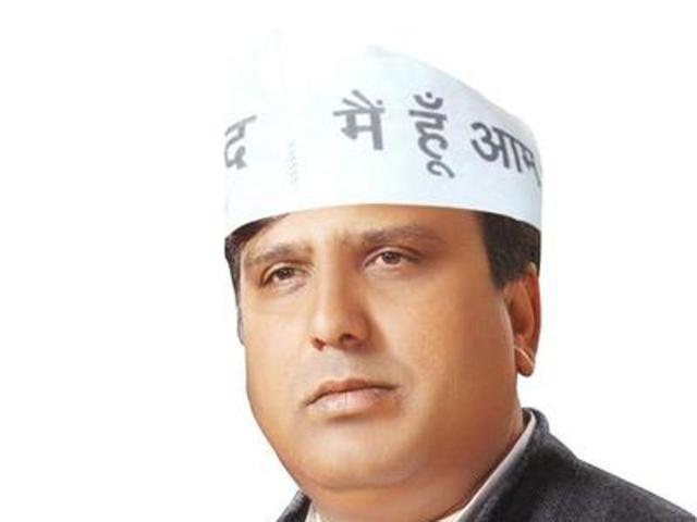 AAP legislator Sharad Chauhan was arrested in connection with the alleged suicide of a woman party worker. (Photo credit: Twitter) AAP legislator Sharad Chauhan was arrested in connection with the alleged suicide of a woman party worker. (Photo credit: Twitter)