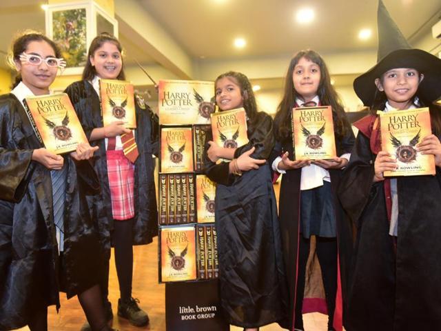 The book will transport you to Hogwarts’ dancing staircases, to the green expanse of the Quidditch field, to the majestic corridors of Ministry of Magic and most importantly, to your childhood. (Vidya Subramanian/HT Photo)