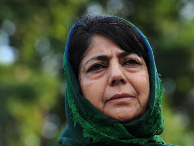 J&K chief minister Mehbooba Mufti skipped a symposium on Kashmir organised in New Delhi by RSS-affiliated forums. (AFP Photo) J&K chief minister Mehbooba Mufti skipped a symposium on Kashmir organised in New Delhi by RSS-affiliated forums. (AFP Photo)