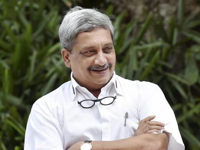 Defence minister Manohar Parrikar interacts with journalists at Parliament House during the monsoon session. (PTI) Defence minister Manohar Parrikar interacts with journalists at Parliament House during the monsoon session. (PTI)