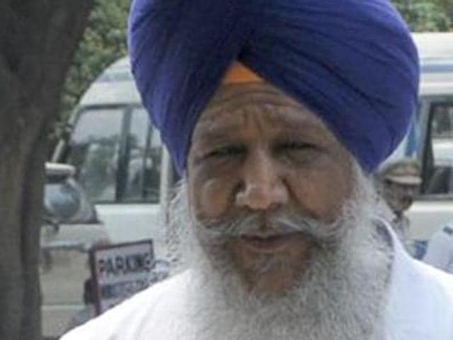 Punjab cabinet minister and senior Shiromani Akali Dal (SAD) leader Gulzar Singh Ranike.(HT File Photo)