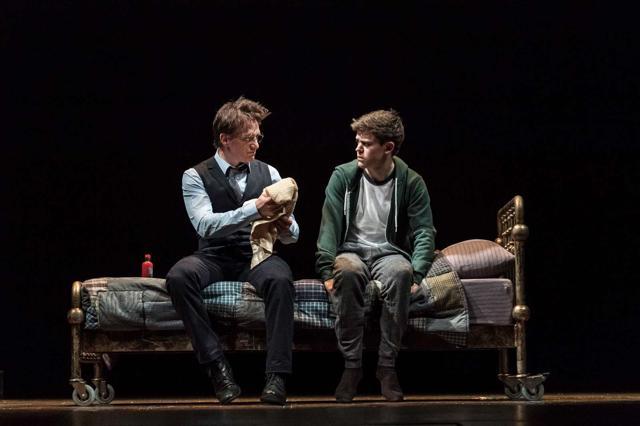 Jamie Parker and Sam Clemmett play Harry and Albus Potter in the play. (Pottermore) Jamie Parker and Sam Clemmett play Harry and Albus Potter in the play. (Pottermore)