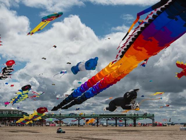 How many kites can you count in this one? I gave up after 27. (AFP) How many kites can you count in this one? I gave up after 27. (AFP)