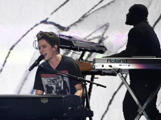 Charlie Puth performs We Don’t Talk Anymore at the Teen Choice Awards at the Forum in Inglewood, Calif. (Chris Pizzello/Invision/AP) Charlie Puth performs We Don’t Talk Anymore at the Teen Choice Awards at the Forum in Inglewood, Calif. (Chris Pizzello/Invision/AP)
