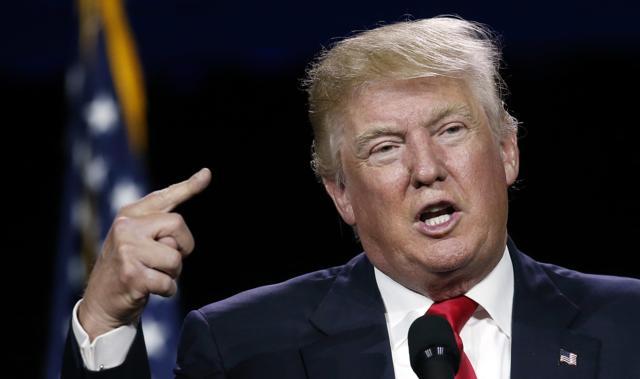 In this photo taken July 1, 2016, Republican presidential candidate Donald Trump speaks in Denver. (AP) In this photo taken July 1, 2016, Republican presidential candidate Donald Trump speaks in Denver. (AP)