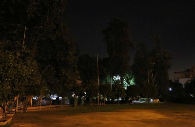 At least eight high mast lights have not been working for the past six months. (Sanchit Khanna / HT Photo) At least eight high mast lights have not been working for the past six months. (Sanchit Khanna / HT Photo)
