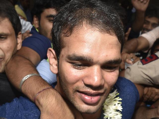 National Anti Doping Agency upheld Narsingh Yadav’s claim that his food had been spiked with the prohibited substance.(PTI)