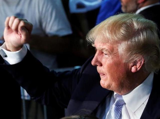Republican presidential nominee Donald Trump works the ropeline at Wings Over the Rockies Air and Space Museum following a campaign rally in Denver, Colorado. (Reuters file) Republican presidential nominee Donald Trump works the ropeline at Wings Over the Rockies Air and Space Museum following a campaign rally in Denver, Colorado. (Reuters file)