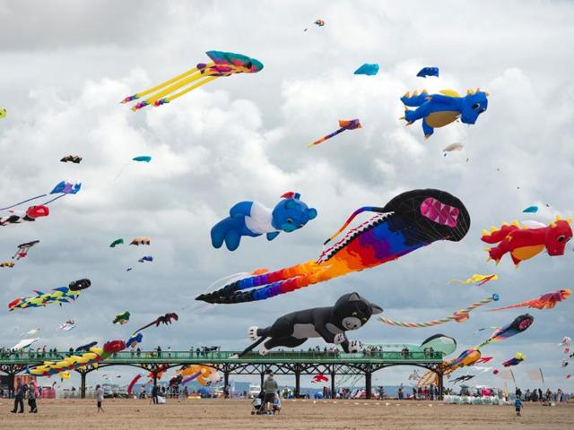 Other fun events such as live music, samba performances, market stalls, face painting and fairground rides were organised. (AFP) Other fun events such as live music, samba performances, market stalls, face painting and fairground rides were organised. (AFP)