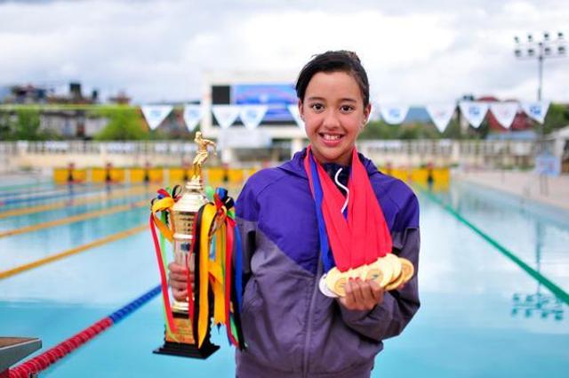 Nepal swimmer Gaurika Singh will be the youngest competitor at the Olympic GAmes this year.(Agencies)