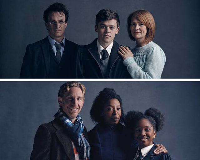 Portraits of the Potter (above) and the Weasley family. (Pottermore)