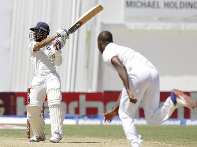 Ajinkya Rahane’s outing against West Indies on Day 3 of the second Test was not perfect, but showed the player always puts his team first.(AP)