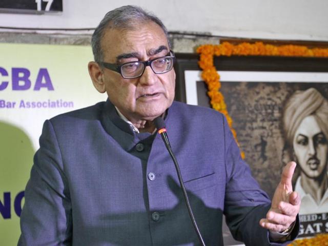 A file photo of former Supreme Court judge Markandey Katju. (HT Photo)