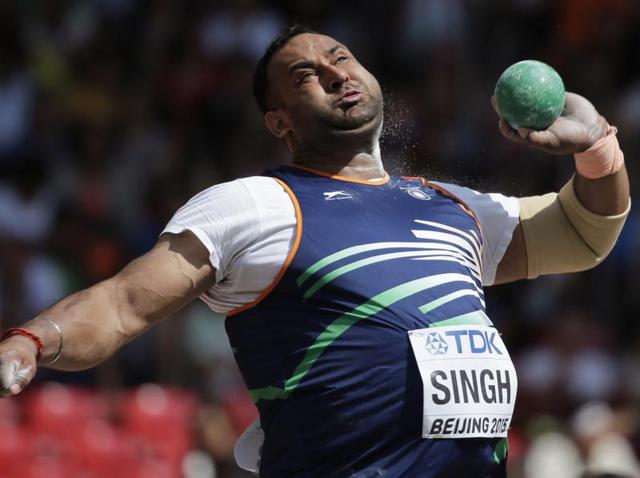 A file photo of Indian shot putter Inderjeet Singh. (AP Photo) A file photo of Indian shot putter Inderjeet Singh. (AP Photo)