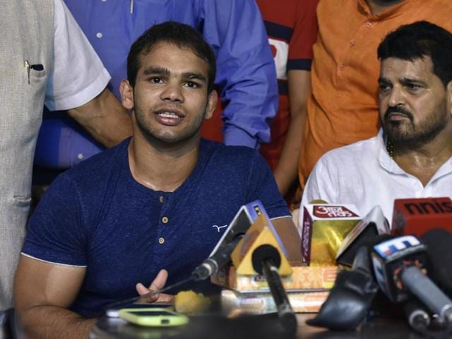 Wrestler Narsingh Yadav was cleared of any wrongdoing by NADA on Monday.(Vipin Kumar/HT PHOTO) Wrestler Narsingh Yadav was cleared of any wrongdoing by NADA on Monday.(Vipin Kumar/HT PHOTO)
