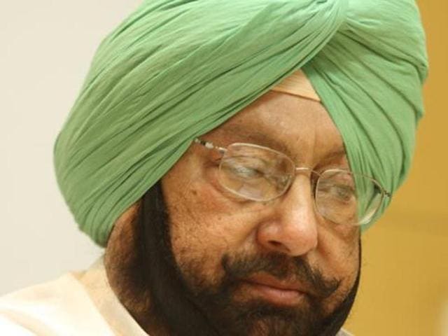 Punjab Pradesh Congress Committee (PPCC) president Capt Amarinder Singh.(HT File Photo)