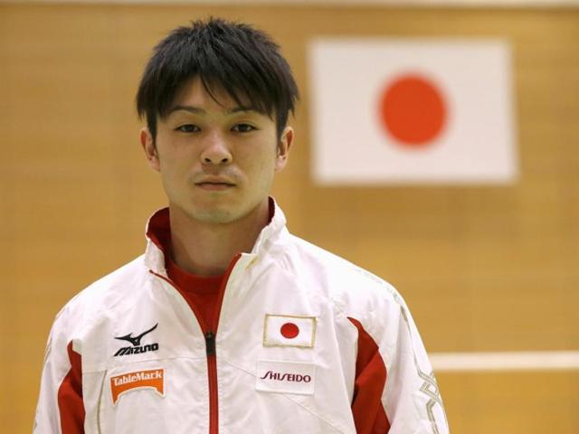 FILE - In this Oct. 30, 2015 file photo, Japan's Kohei Uchimura poses in the Walk of Champions with his sixth gold medal after winning the men's all-around final competition at the World Artistic Gymnastics championships at the SSE Hydro Arena in Glasgow, Scotland. Japanese Olympic gymnast Uchimura may be a record six-time world champion, but he won't be encountering much success in his "Pokemon Go" efforts after running up a huge roaming bill in Rio. Uchimura was stunned to receive a 500,000 yen ($4,900) mobile phone bill after playing the popular augmented-reality game, Kyodo news agency reported Tuesday, Aug. 2, 2016. (AP Photo/Matthias Schrader, File) (AP Photo) FILE - In this Oct. 30, 2015 file photo, Japan's Kohei Uchimura poses in the Walk of Champions with his sixth gold medal after winning the men's all-around final competition at the World Artistic Gymnastics championships at the SSE Hydro Arena in Glasgow, Scotland. Japanese Olympic gymnast Uchimura may be a record six-time world champion, but he won't be encountering much success in his "Pokemon Go" efforts after running up a huge roaming bill in Rio. Uchimura was stunned to receive a 500,000 yen ($4,900) mobile phone bill after playing the popular augmented-reality game, Kyodo news agency reported Tuesday, Aug. 2, 2016. (AP Photo/Matthias Schrader, File) (AP Photo)